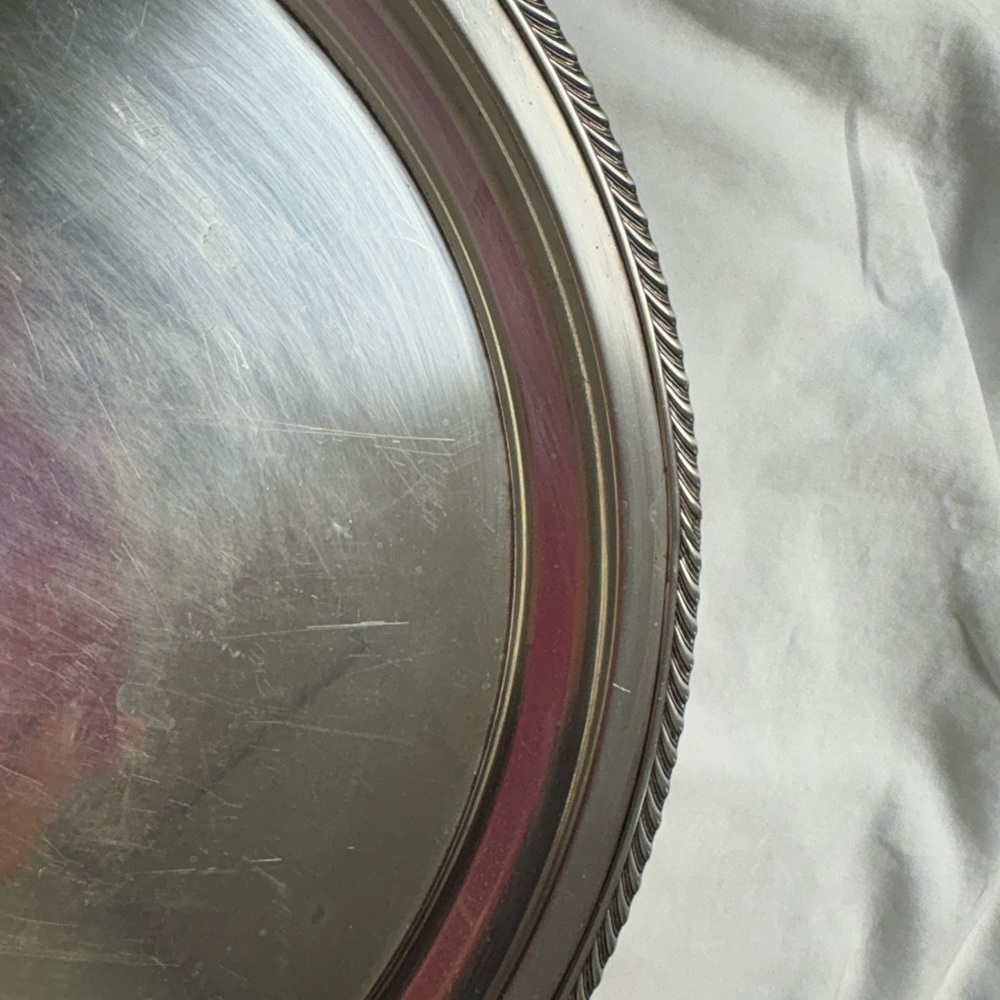 Gorham sterling Silver Round Serving Tray 12” - Picture 6 of 6